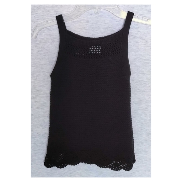 Abercrombie Kids Square Neck Sweater Tank - Black - 7/8 - Picture 4 of 5